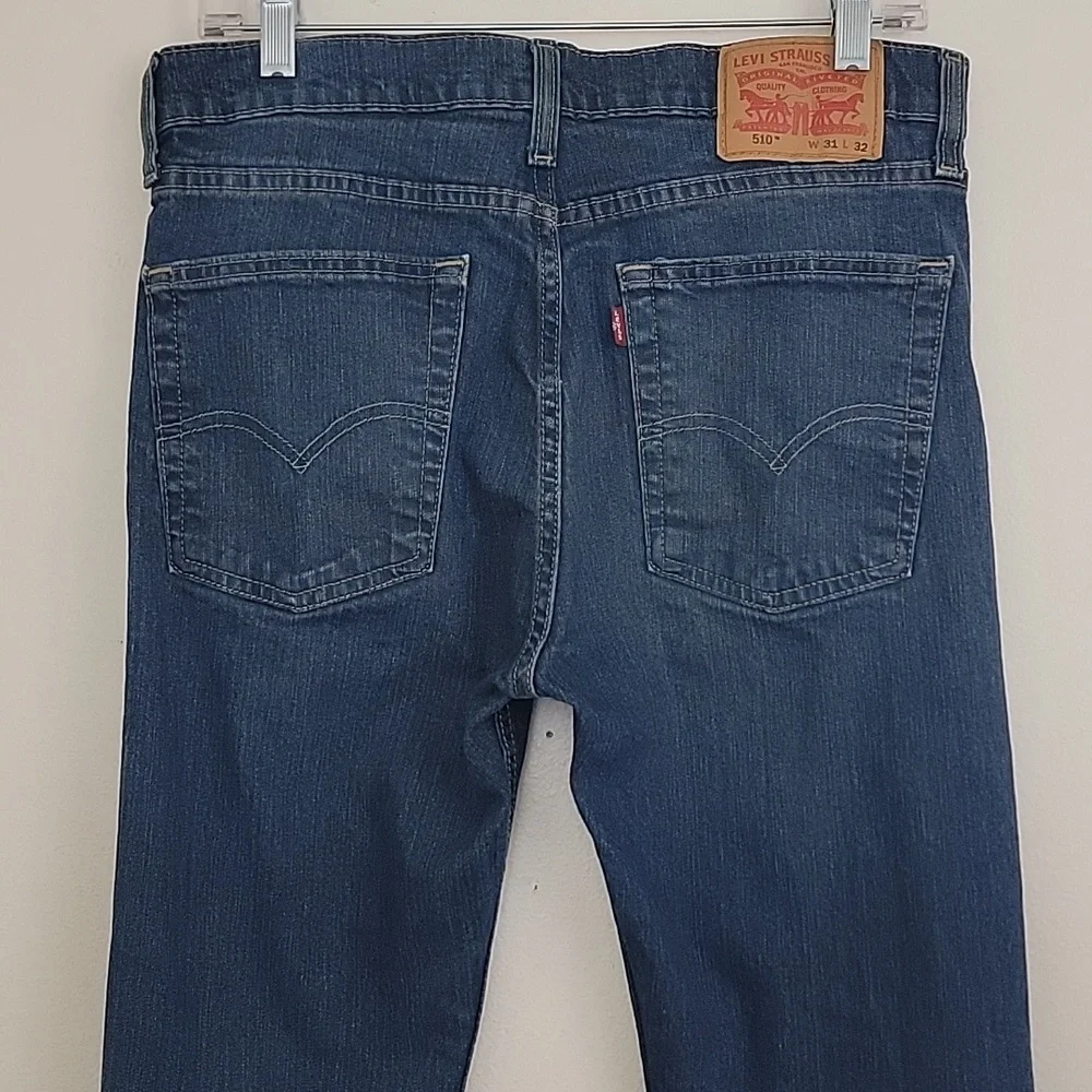 Levi's 510 Blue Skinny, Faded Jeans (READ Inseam Change) 31 X 30